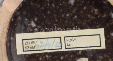 Erdélyi István retro váza. Zsűri címkével, kopással, m: 25 cm