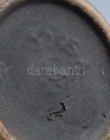 Retro német geometrikus mintás váza. Jelzett, minimális kopással, m: 27,5 cm