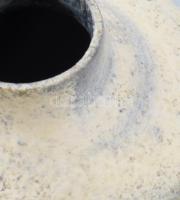 Retro kerámia váza, jelzett, kopással, m: 12,5 cm