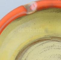 Retro iparművész hamuzó. Jelzés nélkül, hibátlan, d: 14,5 cm