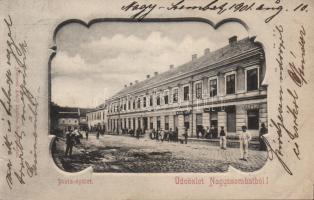 Nagyszombat with the shop of Lipót Herzog, József Weisz (small tear)