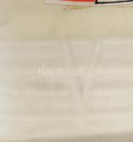 Kálmán Anikó: Fehérmázas kisváza pár. Jelzett, zsűrizett, hibátlan, m: 8,5-13 cm