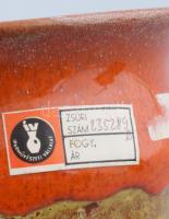 Kálmán Anikó: Színátmenetes váza. Jelzett, hibátlan, m: 15 cm