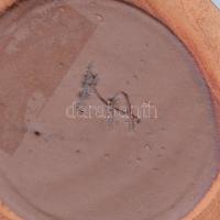 Kálmán Anikó: Színátmenetes váza. Jelzett, hibátlan, m: 15 cm