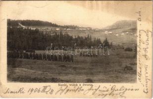 1906 Syanky, Sianky, Sianki; Widok z dworca / view from the railway station (fl)