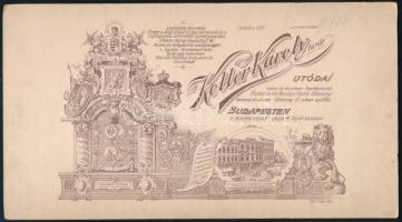 1900 Csantavéri Törley József pezsgőgyáros (1858-1907) felesége Sacelláry Irén, keményhátú fotó Koll...