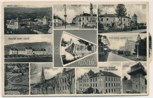 Kőszeg, Belső vár, Király út, Várbejárat, Honvéd tiszti üdülő, Hétforrás, zárda, Írottkő, Reáliskola...