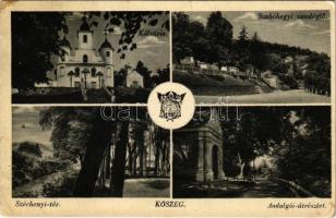 1941 Kőszeg, Széchenyi tér, Szabóhegyi vendéglő, Andalgói út, Kálvária (EK)