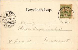 1903 Kőszeg, Vár. Róth Jenő kiadása , Art Nouveau, floral (EK)