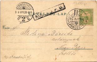 1904 Kőszeg, Güns; Kálvária. Róth Jenő kiadása (EK) + "KŐSZEG-SZOMBATHELY 311." vasúti moz...