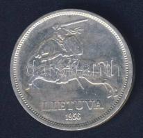Litvánia 1936. 5L Ag "J. Bacanavicius" T:2/3+