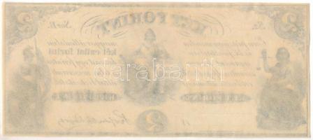 1852. 2Ft "Kossuth bankó", "B" sorozat, kitöltetlen T:AU
Hungary 1852. 2 Forint...