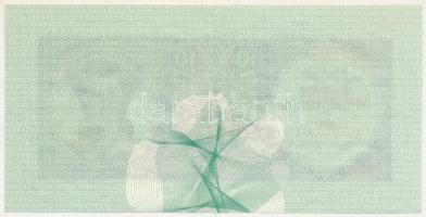 1943. 10P tervezet próbanyomata, csak előlapi nyomat, utánnyomás Dr. Gara Miklós (szerk.): Nyomdaipa...