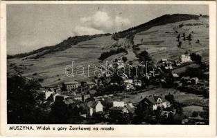 1941 Muszyna, Widok z góry Zamkowej na miasto (fa)