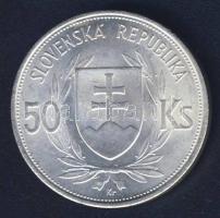 Szlovákia 1944. 50K Ag "5. Függetlenségi évforduló" T:2