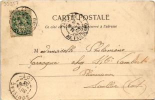 1903 Paris, Gare St-Lazare et Rue d'Amsterdam / railway station, street view (b)