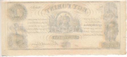 1852. 1Ft "Kossuth bankó", "D" sorozat, kitöltetlen T:AU
Hungary 1852. 1 Forint...