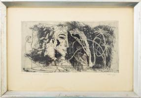 Hincz Gyula (1904-1986): (...) napraforgók, rézkarc, papír, jelzett, üvegezett fakeretben, lapszéli ...