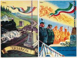 9 db MODERN postatiszta repro képeslap: magyar irredenta propaganda