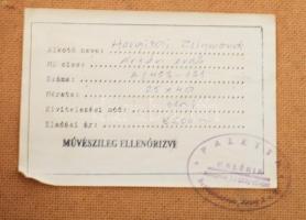 Hargitai Zsigmond (1942-2004): Ártéri erdő. Olaj, farost, jelzett, fakeretben. 22,5x34 cm