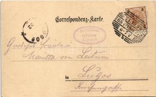 1898 (Vorläufer) Wien, Vienna, Bécs XIV. Hadersdorf-Weidlingau, Weidlingau; Die Waldandacht (EK)