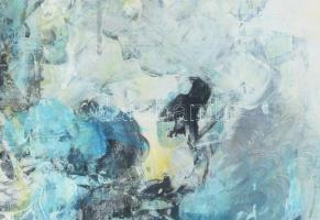 Kőrösi Papp Kálmán (1940-): Múló idő. Olaj, vászon , jelzett a hátoldalán autográf felirattal; Kiáll...