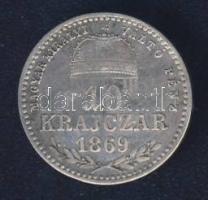 1869GyF 10kr Ag "Magy.kir.váltó.." T:3 ph. k.