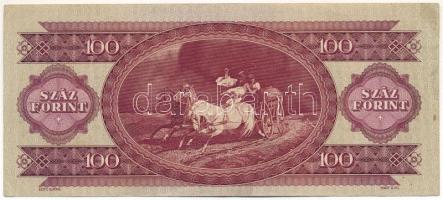1947. 100Ft "B 073 072212" T:F erős papír Hungary 1947. 100 Forint "B 073 072212"...