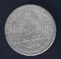 1869KB 10Kr Ag "Magy.kir.váltó.." T:3-