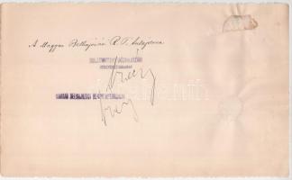 Budapest 1891. "Balatontavi Gőzhajózási Részvény -Társaság" részvénye 200Ft-ról szelvények...