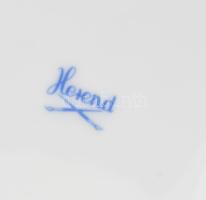 Herendi hecsedli mintás bonbonier. Kézzel festett porcelán, jelzett, hibátlan, 14x9,5 cm