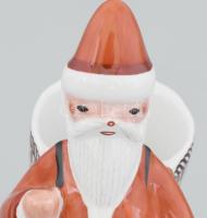 Hollóházi mikulás. Jelzett, hibátlan, m: 13 cm. Ritka!