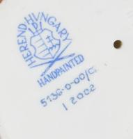 Herendi madárka. Jelzett, kézzel festett, hibátlan, m: 14 cm