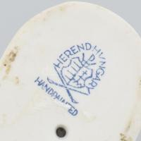 Herendi madárka. Jelzett, kézzel festett, hibátlan, m: 9 cm