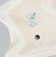 Német madár figura, minimális kopással, jelzett, m: 11 cm