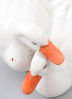 Herendi porcelán kacsapár, jelzett, hibátlan, 10x7 cm