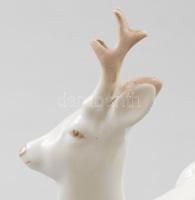 Sinkó András, Zsolnay szarvas, kézzel festett, jelzett, hibátlan 12x12 cm