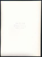 Gink Károly (1922-2002): Fagyejev, pecséttel jelzett fotó, 17,5×13 cm