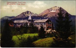 1918 Tátraszéplak, Tatranska Polianka, Westerheim (Magas-Tátra, Vysoké Tatry); Tivoli Villa. Cattarino S. utóda Földes Samu kiadása