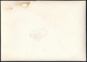 Gink Károly (1922-2002): Tánc, pecséttel jelzett fotó, 12,5×17,5 cm