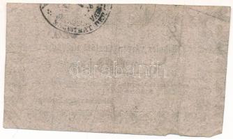 Miskolc 1860. 10kr "Miskolcz város utalványa" bélyegzéssel, értékjelzés "10" vas...