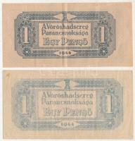 1944. 1P "A Vöröshadsereg Parancsnoksága" (2xklf) hátoldali kép kisebb, függőleges alapnyo...