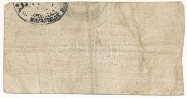 1860. Miskolc 25kr "Miskolcz városa pénztári utalványa" bélyegzéssel T:F Adamo MIS-2.3