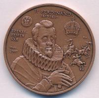 Fritz Mihály (1947-) 2007. &quot;Székesfehérvár MÉE, II. Ferdinánd / III. Ferdinánd és IV. Ferdinánd&quot; kétoldalas bronz emlékérem (42,5mm) T:UNC,AU