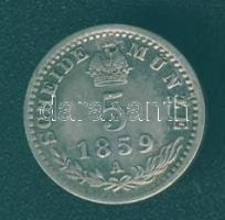 Ausztria 1859A 5Kr Ag T:2/3 ü