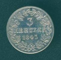 Német Államok/Bajorország 1843. 3Kr Ag T:2