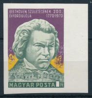 1970 Ludwig van Beethoven ívszéli vágott bélyeg