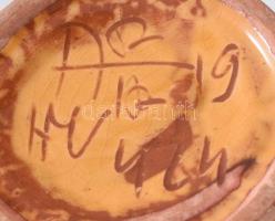 Hódmezővásárhelyi miskakancsó. Jelzett, kis mázpattanásokkal, m: 30 cm