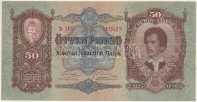 1932. 50P D 188 062003 T:F szép papír Adamo P14