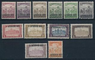 Nyugat-Magyarország III. 1921 12 klf bélyeg Bodor vizsgálójellel (9.300)